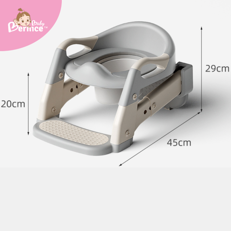 3-in-1 Multi-Function Potty Ladder | Foldable & Versatile for Sitting & Squatting Toilets