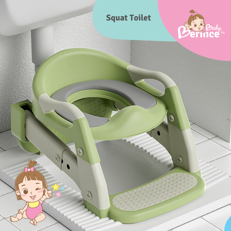 3-in-1 Multi-Function Potty Ladder | Foldable & Versatile for Sitting & Squatting Toilets