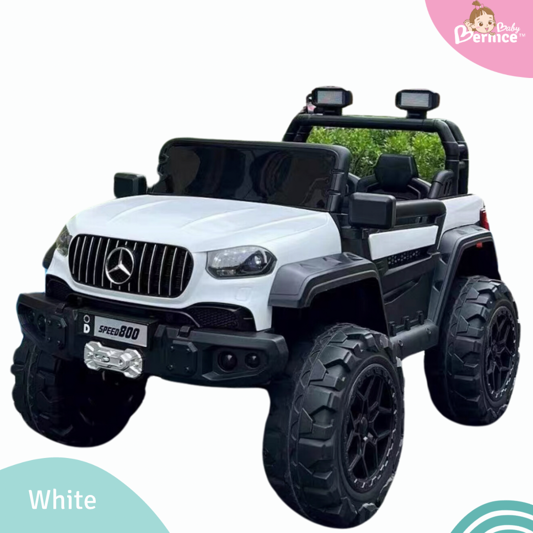 Mercs Jeep Kids Electric Car – Self-Drive or Remote Control 2 Seater