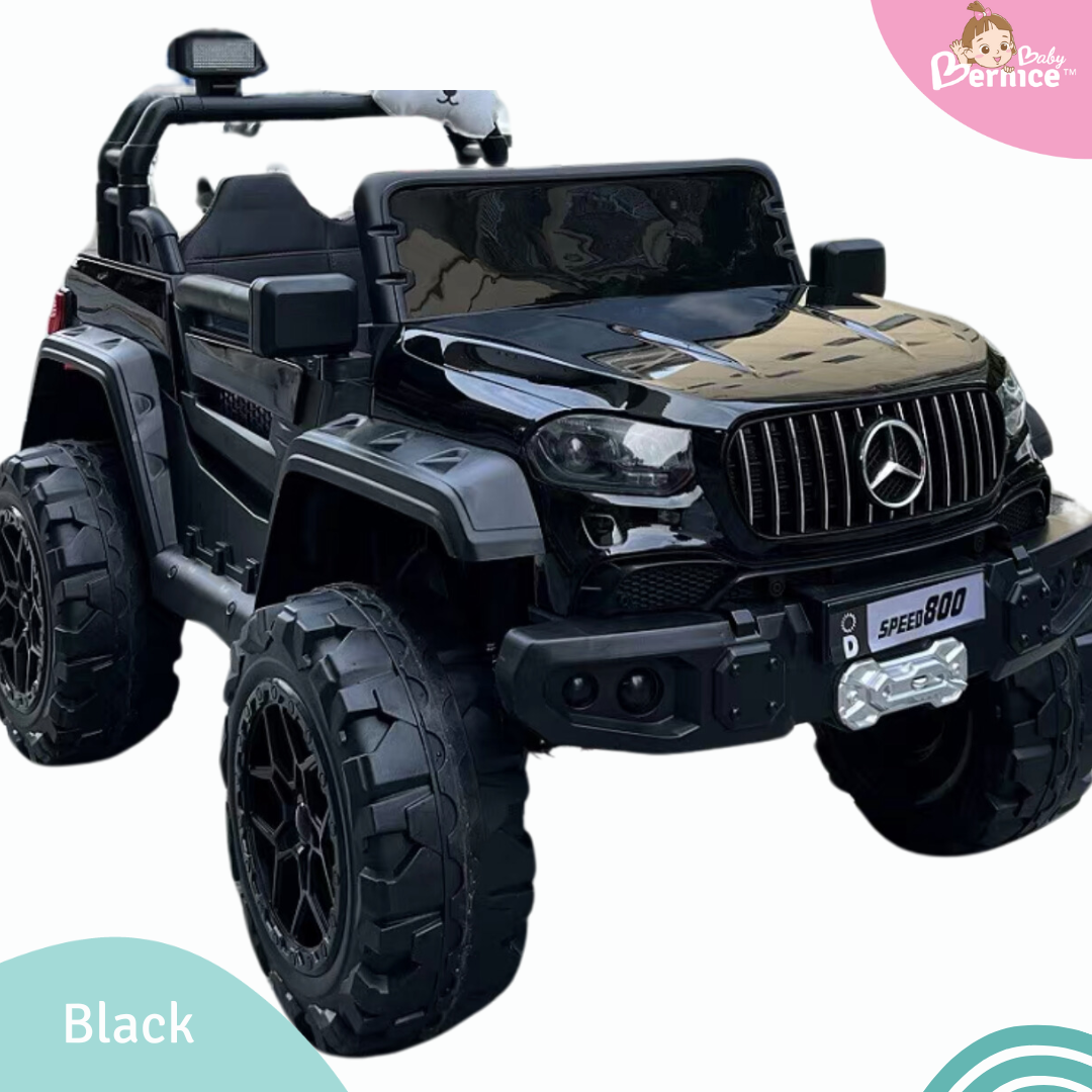Mercs Jeep Kids Electric Car – Self-Drive or Remote Control 2 Seater