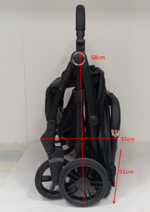 One-Touch Glide Stroller – Ultra-smooth operation