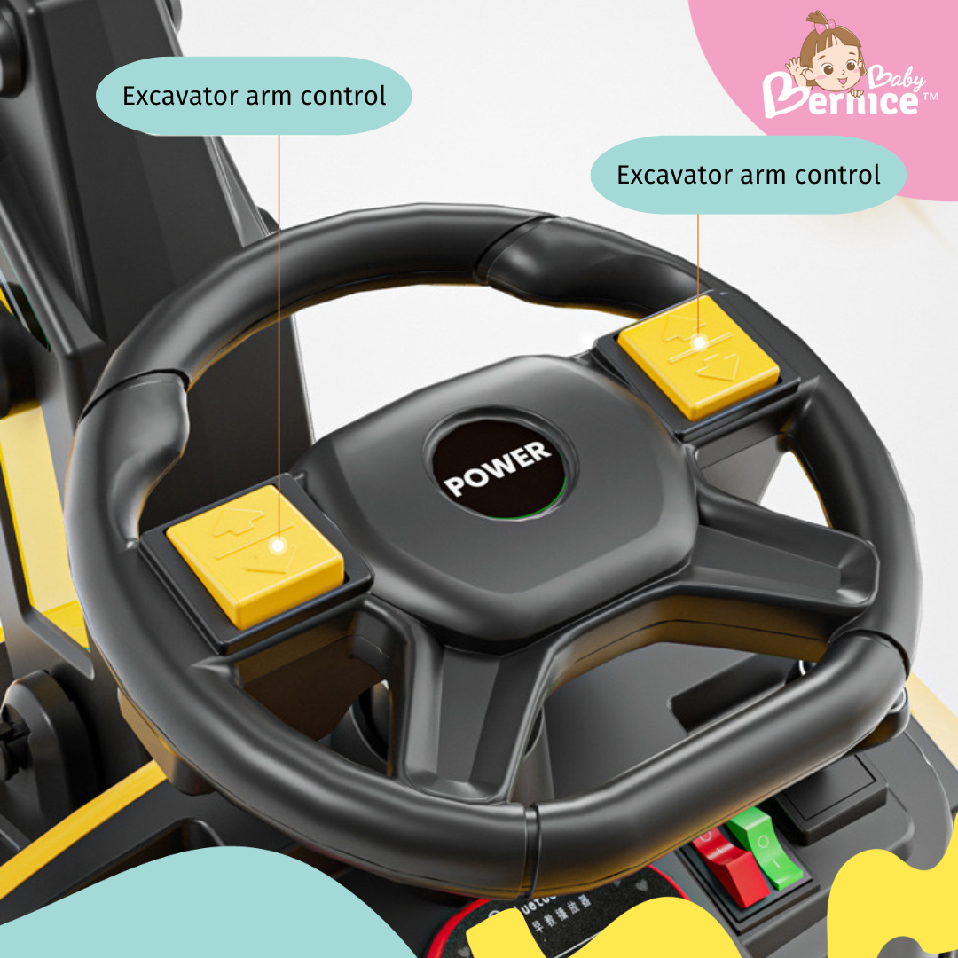 Kids Excavator with Remote Control - Fun Digging Toy for Ages 2-9