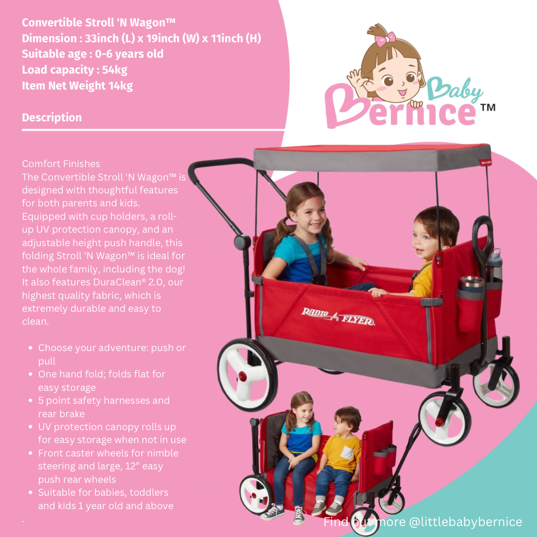 stroll n wagon Radio Fyer Convertible Stroll 'N Wagon ™ – LittleBabyBernice BabyStore