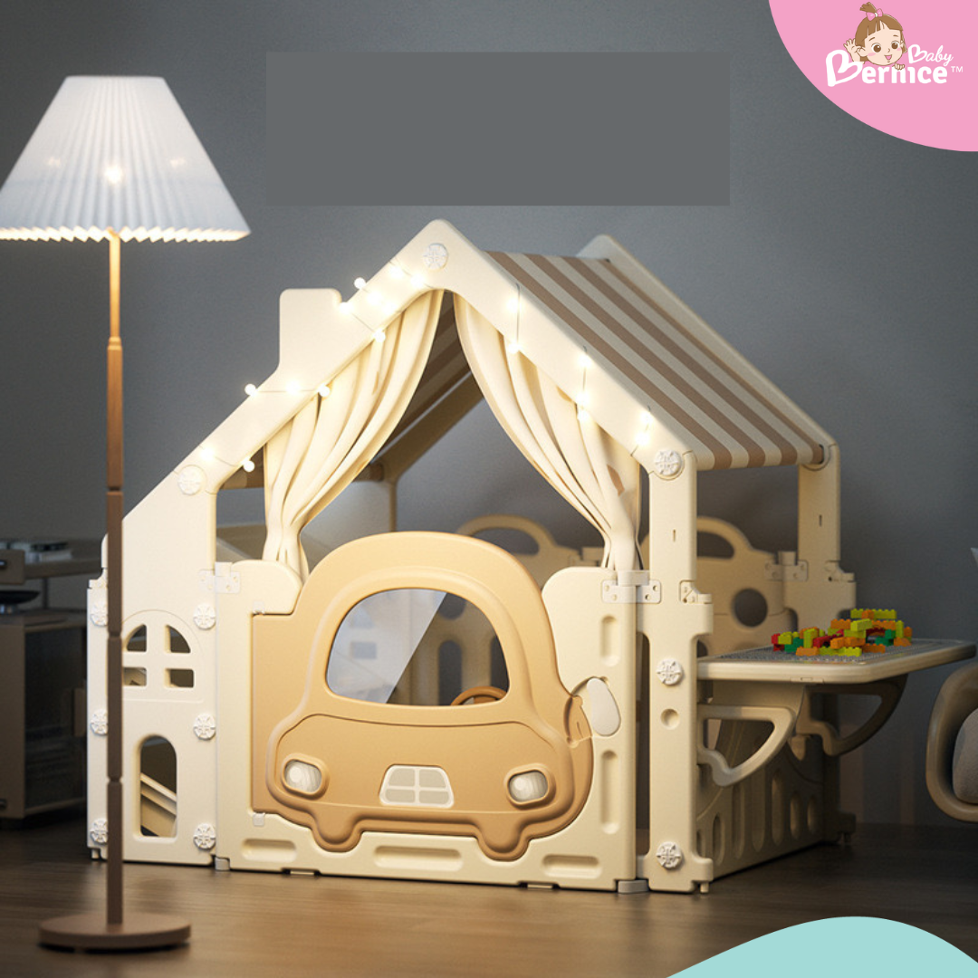 HDPE Play Tent with Storage and Duplo-Compatible Table