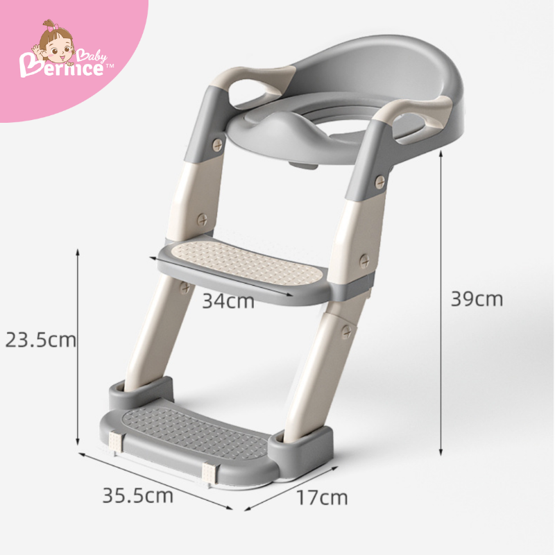 3-in-1 Multi-Function Potty Ladder | Foldable & Versatile for Sitting & Squatting Toilets