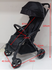One-Touch Glide Stroller – Ultra-smooth operation