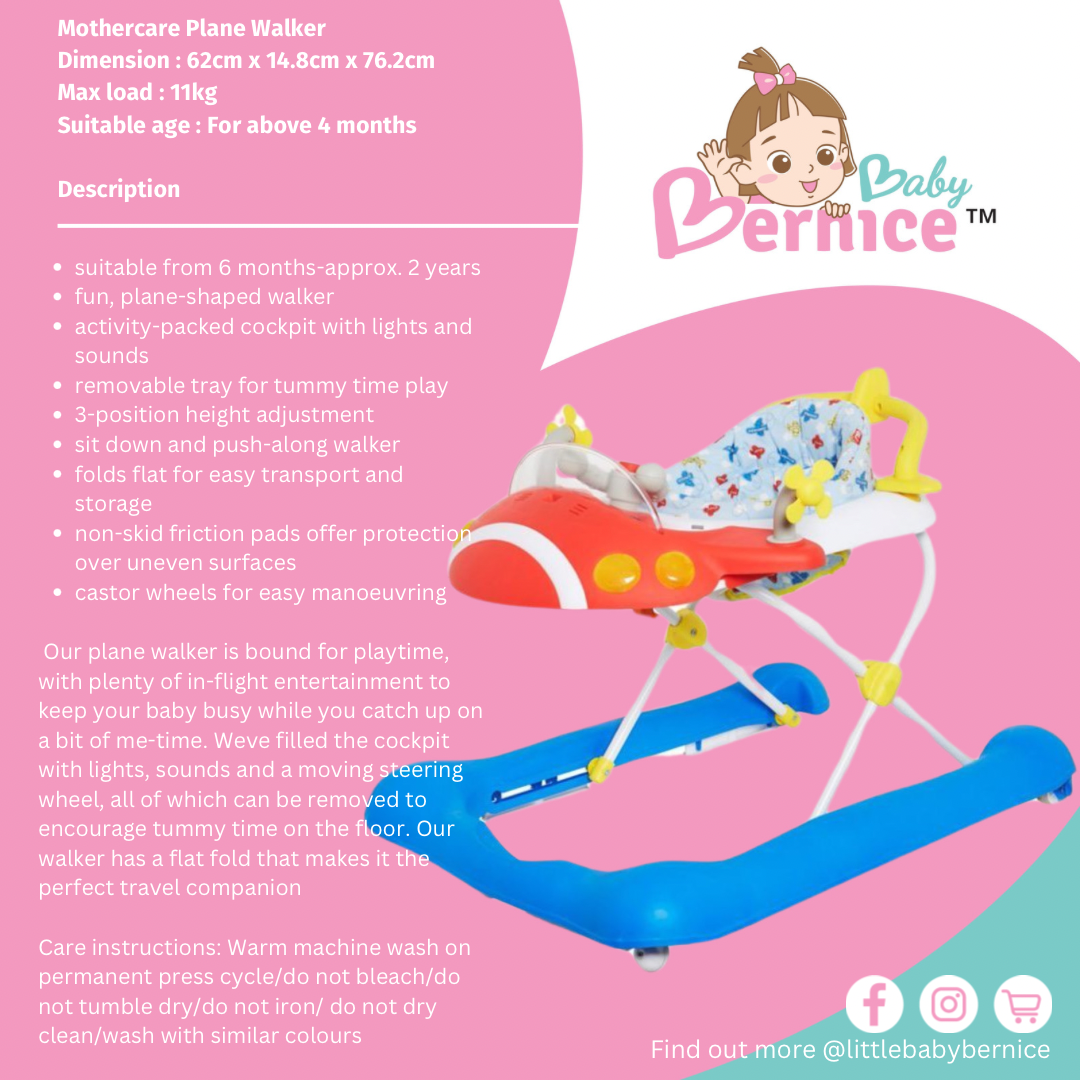 Mothercare aeroplane baby walker shop