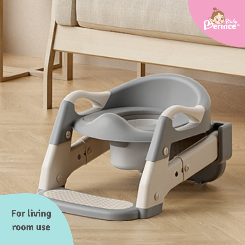 3-in-1 Multi-Function Potty Ladder | Foldable & Versatile for Sitting & Squatting Toilets