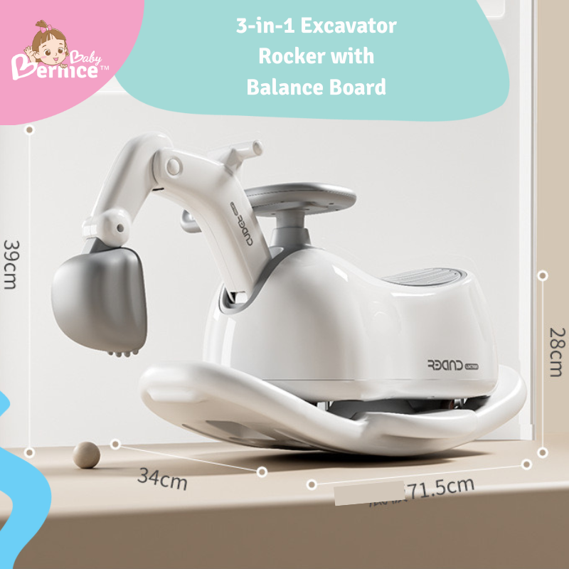 3-in-1 Excavator Rocker with Balance Board