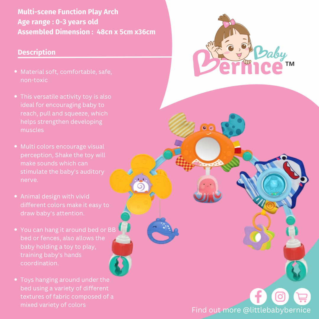 Multi-scene Function Play Arch Age range : 0-3 years old Dimension : 48cn x 5cm x36cm