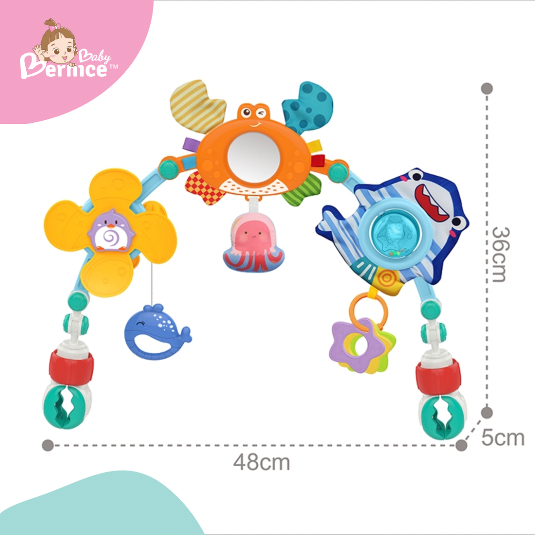 Multi-scene Function Play Arch Age range : 0-3 years old Dimension : 48cn x 5cm x36cm