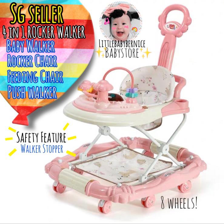 4 IN 1 BABY WALKER ROCKER LittleBabyBernice BabyStore