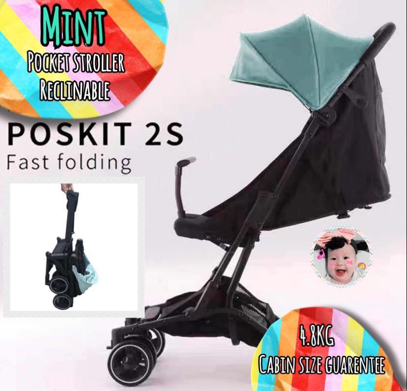 RECLINABLE BABY POCKET STROLLER