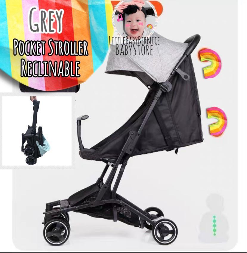 RECLINABLE BABY POCKET STROLLER