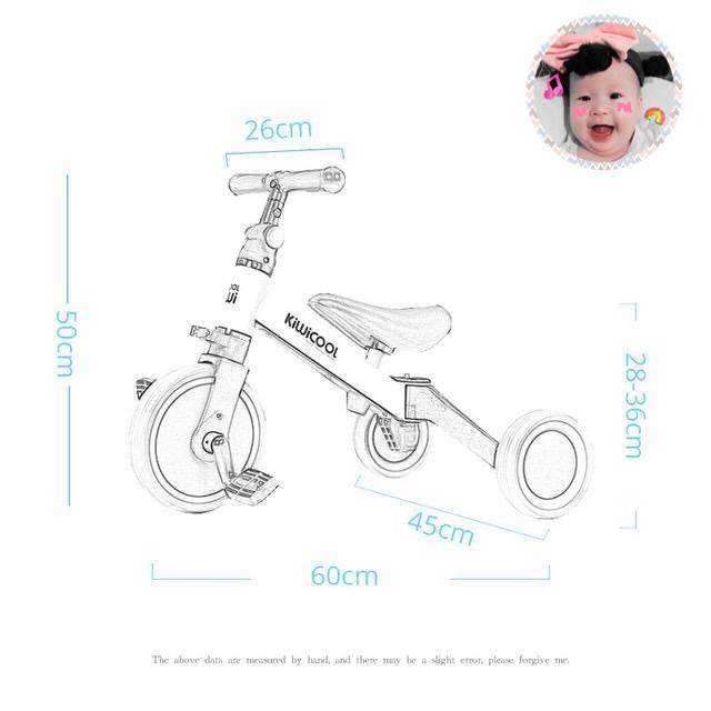 KIWICOOL 3-IN-1 KIDS TRICYCLE