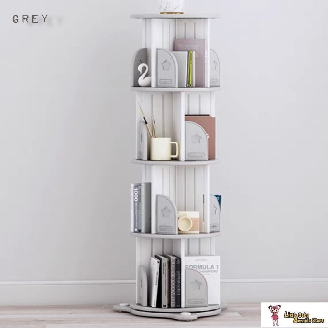 HDPE 360 Degree Rotatable Bookshelf