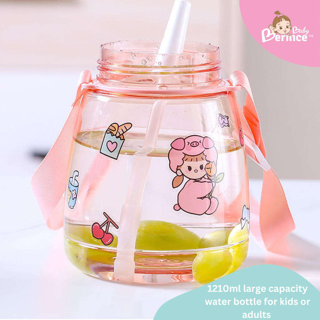 1210ml Anti-crack Transparent Water Bottle for kids or adults