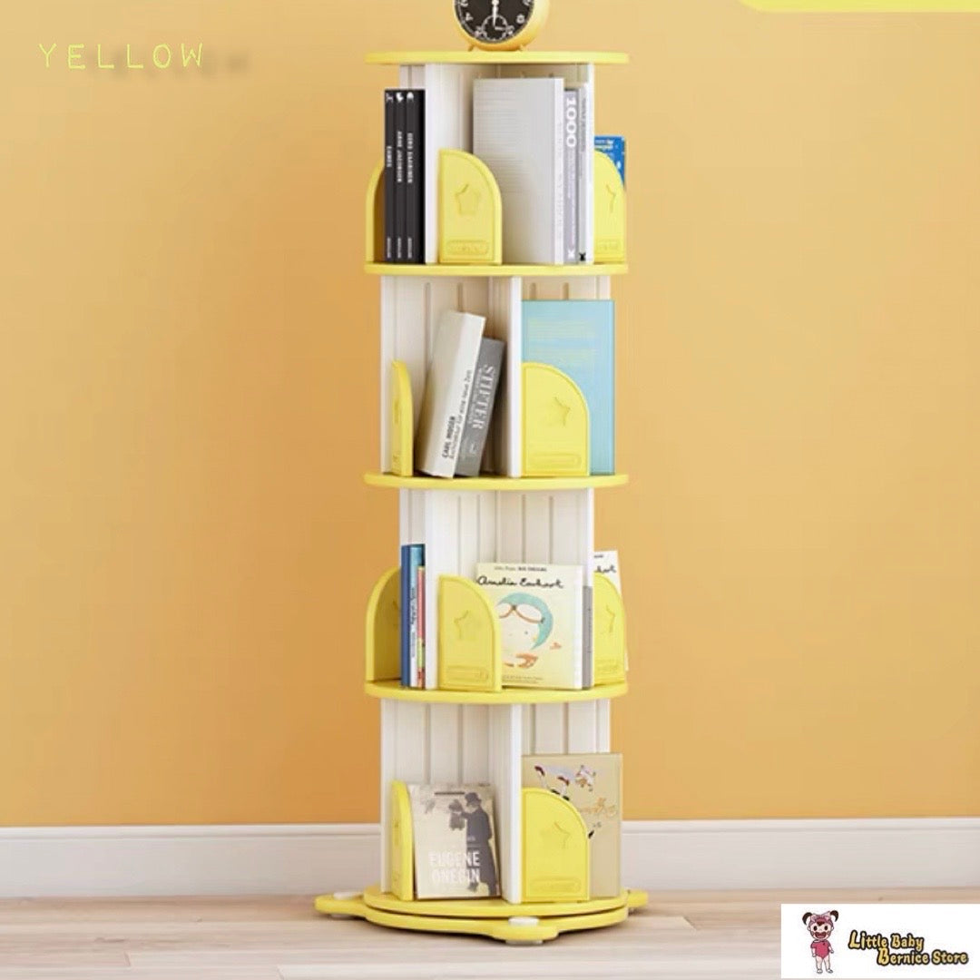 HDPE 360 Degree Rotatable Bookshelf
