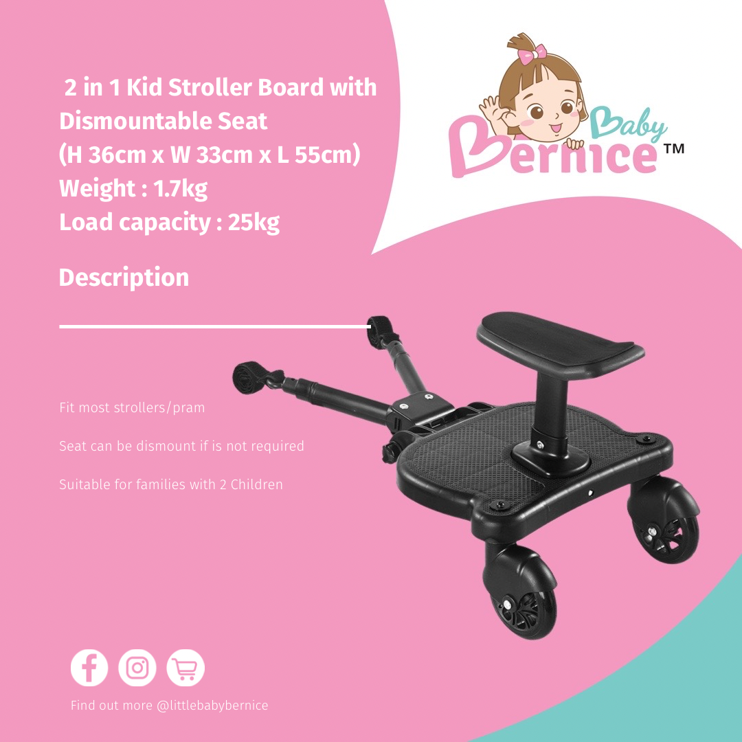 Stroller top standing board
