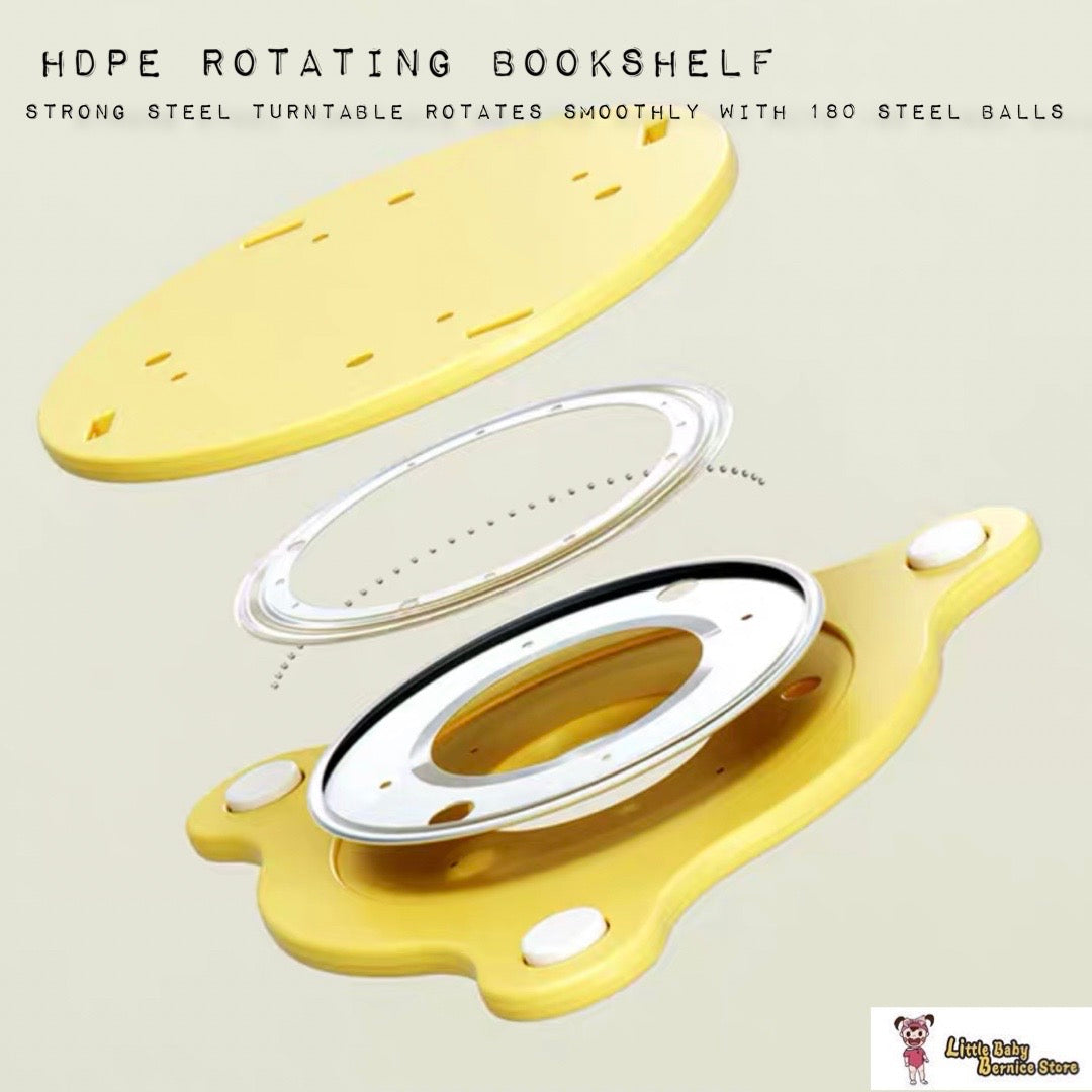 HDPE 360 Degree Rotatable Bookshelf