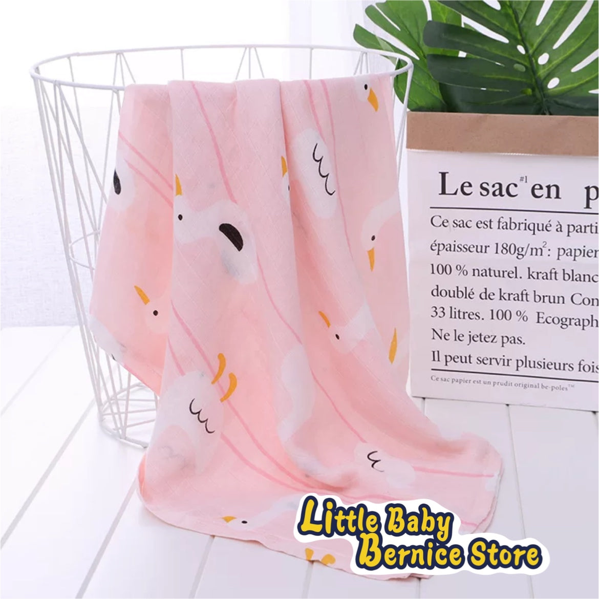 Assorted Muslin Swaddles in Prints