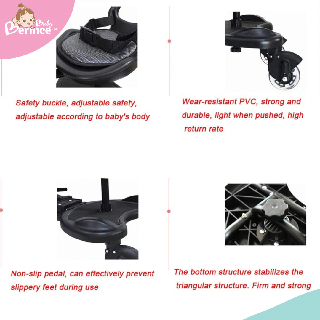 Buggy Board Stroller Standing Board + Saddle | 1- 11years | up to 25kg