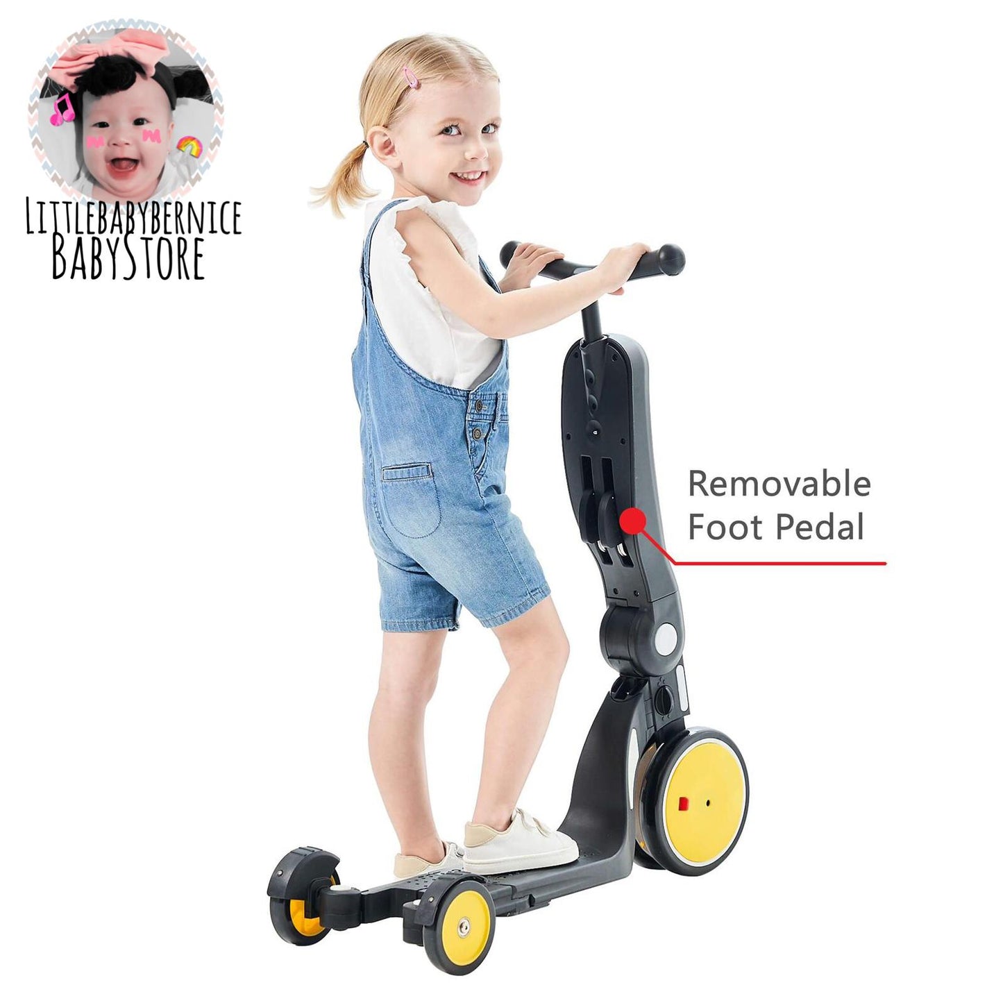 UONIBABY 5-IN-1 MULTI SCOOTER/TRICYCLE/BICYCLE