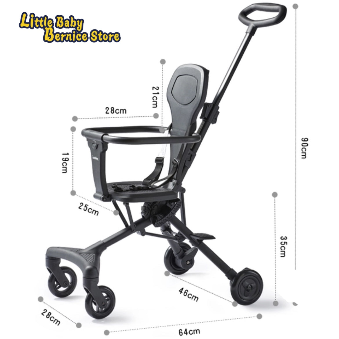 Pekboo Reversible Portable Push Stroller