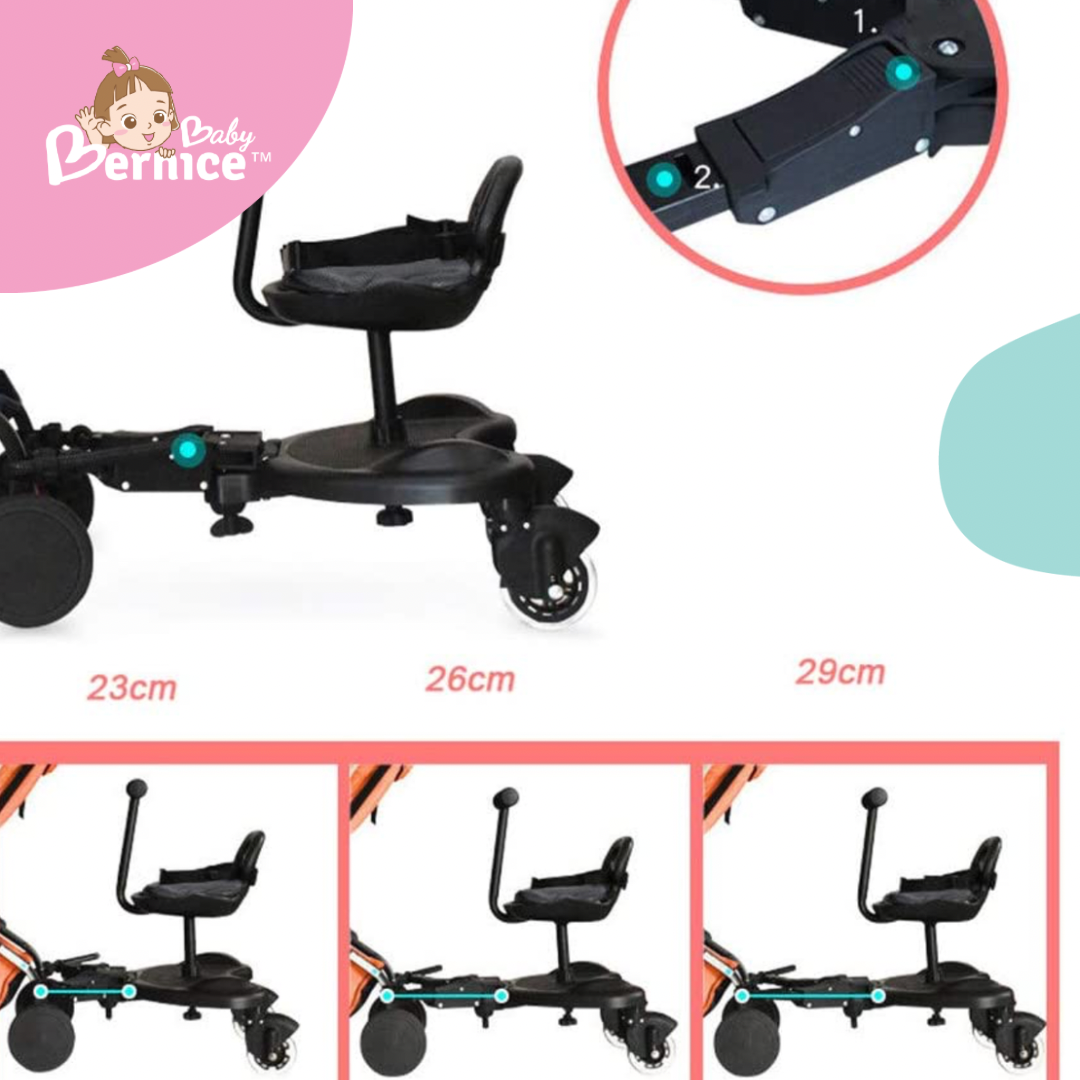 Buggy Board Stroller Standing Board + Saddle | 1- 11years | up to 25kg