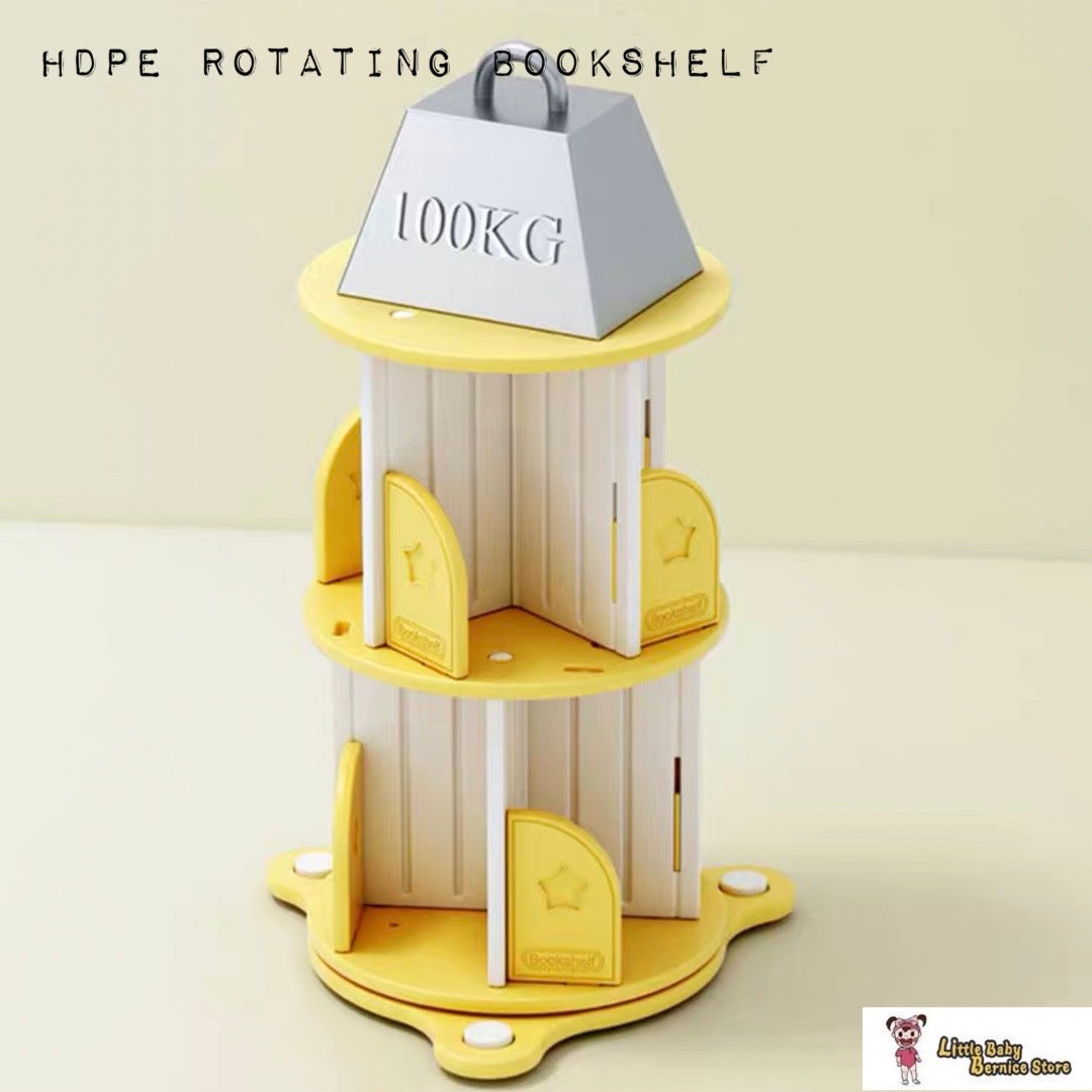HDPE 360 Degree Rotatable Bookshelf