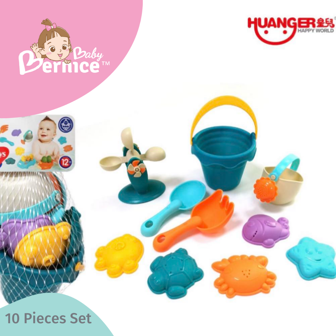 15-Piece Kids Beach Sand Play Set ā Soft Latex Molding Tools