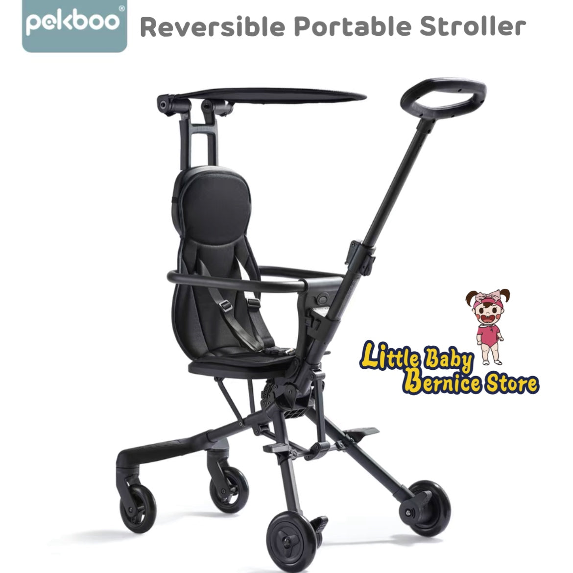 Pekboo Reversible Portable Push Stroller LittleBabyBernice BabyStore