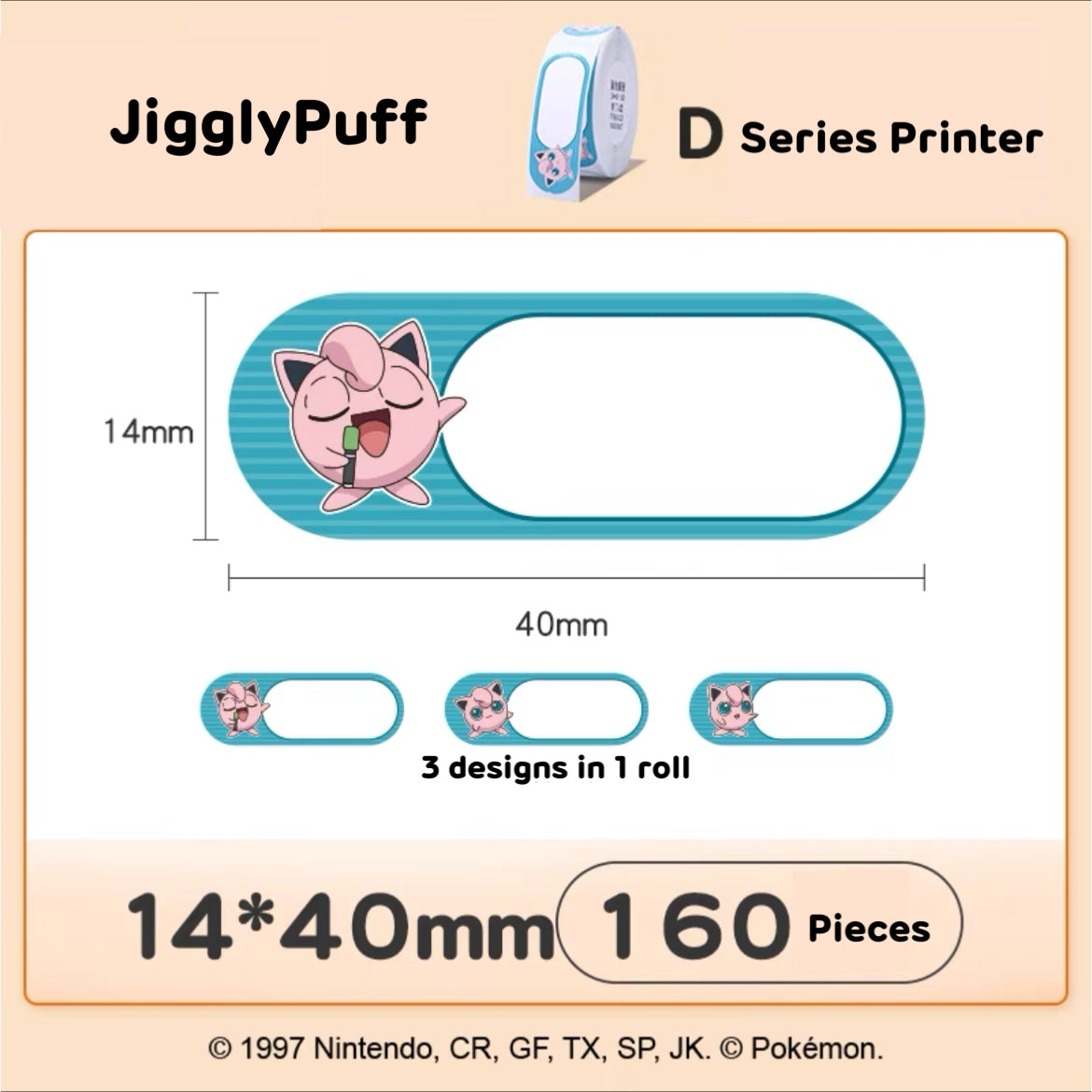 D110 Pokémon Thermal Label