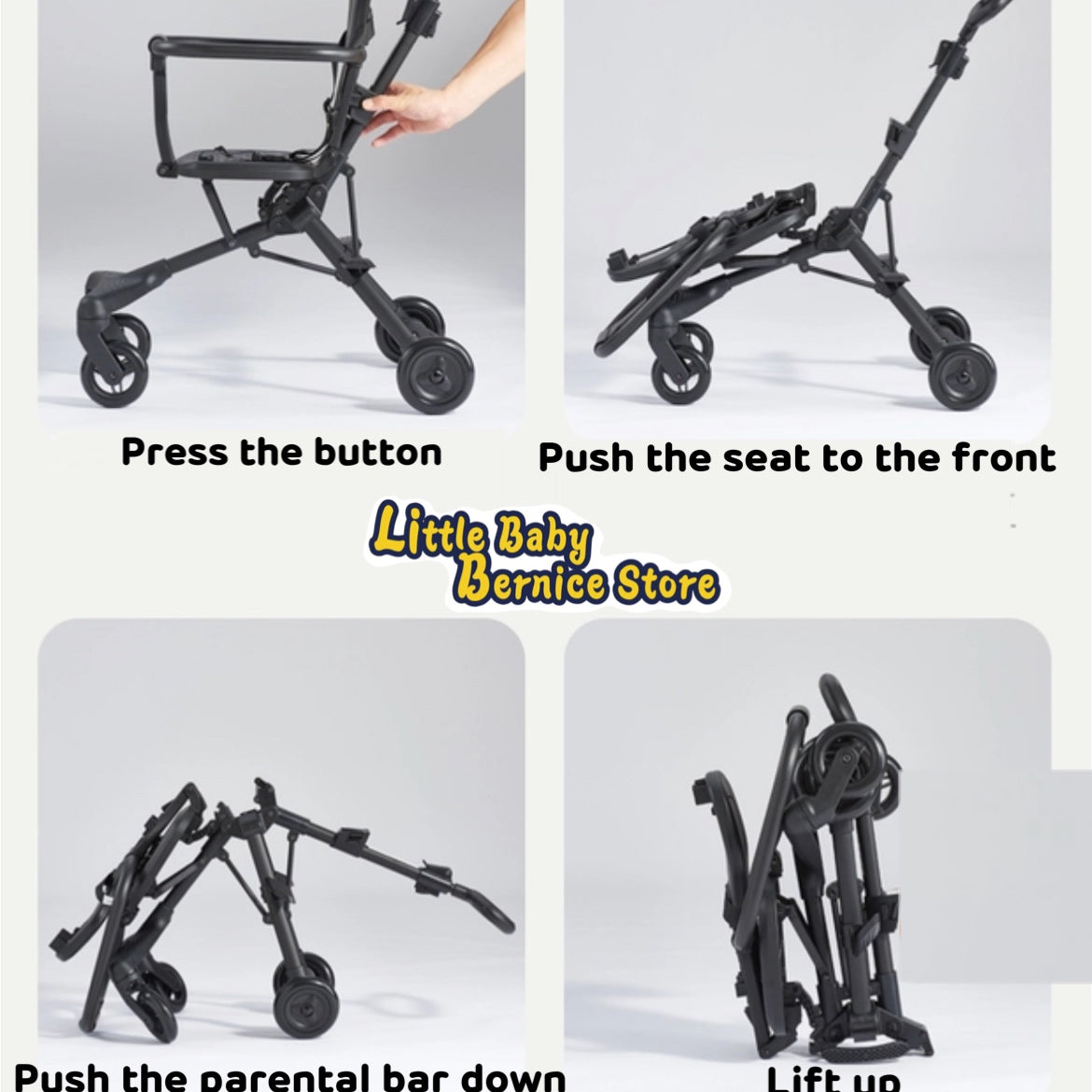 Pekboo Reversible Portable Push Stroller