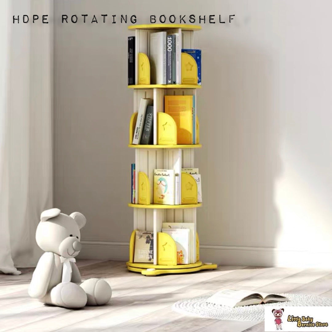 HDPE 360 Degree Rotatable Bookshelf