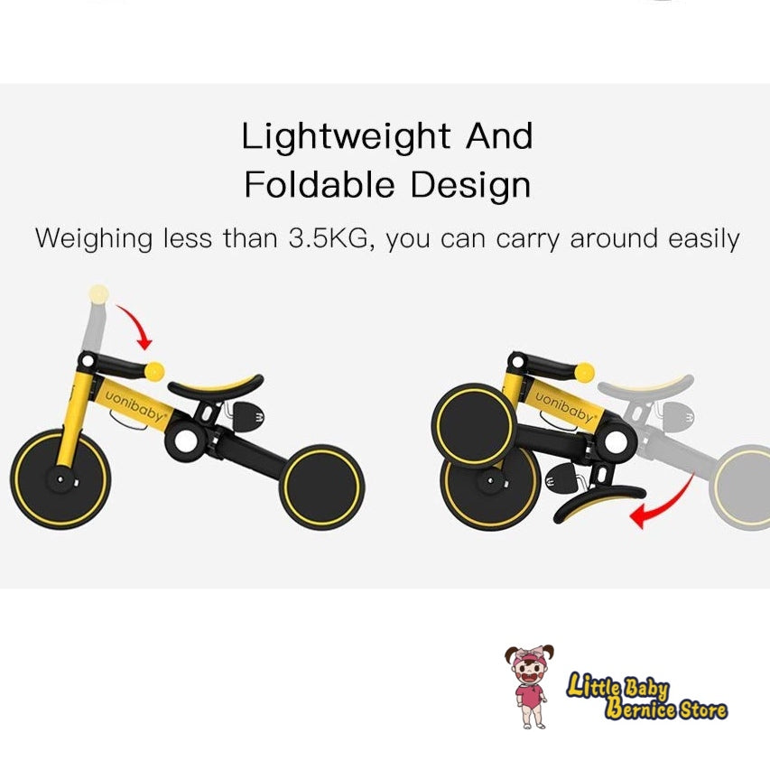 Uonibaby 4 in 1 Foldable Balance Bike