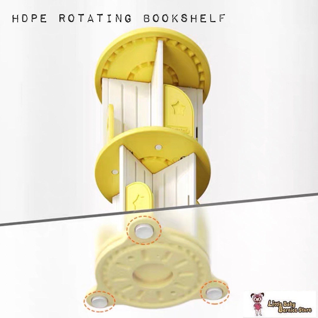 HDPE 360 Degree Rotatable Bookshelf