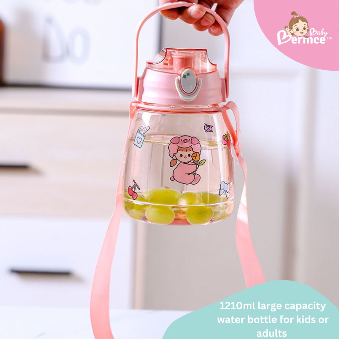 1210ml Anti-crack Transparent Water Bottle for kids or adults