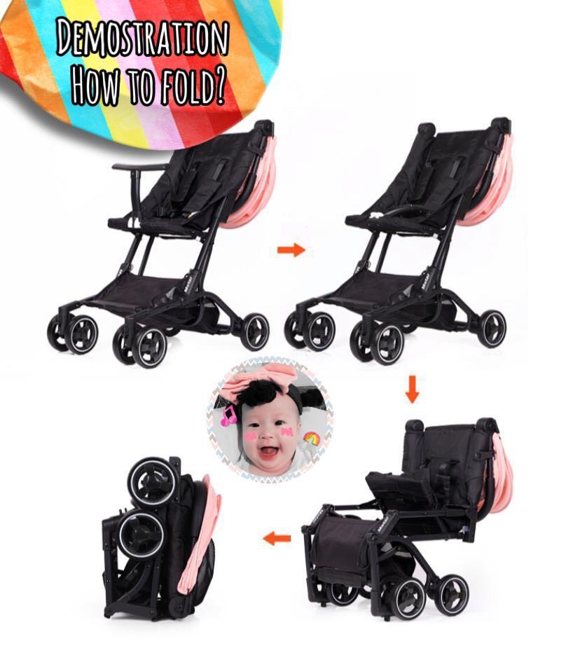 RECLINABLE BABY POCKET STROLLER