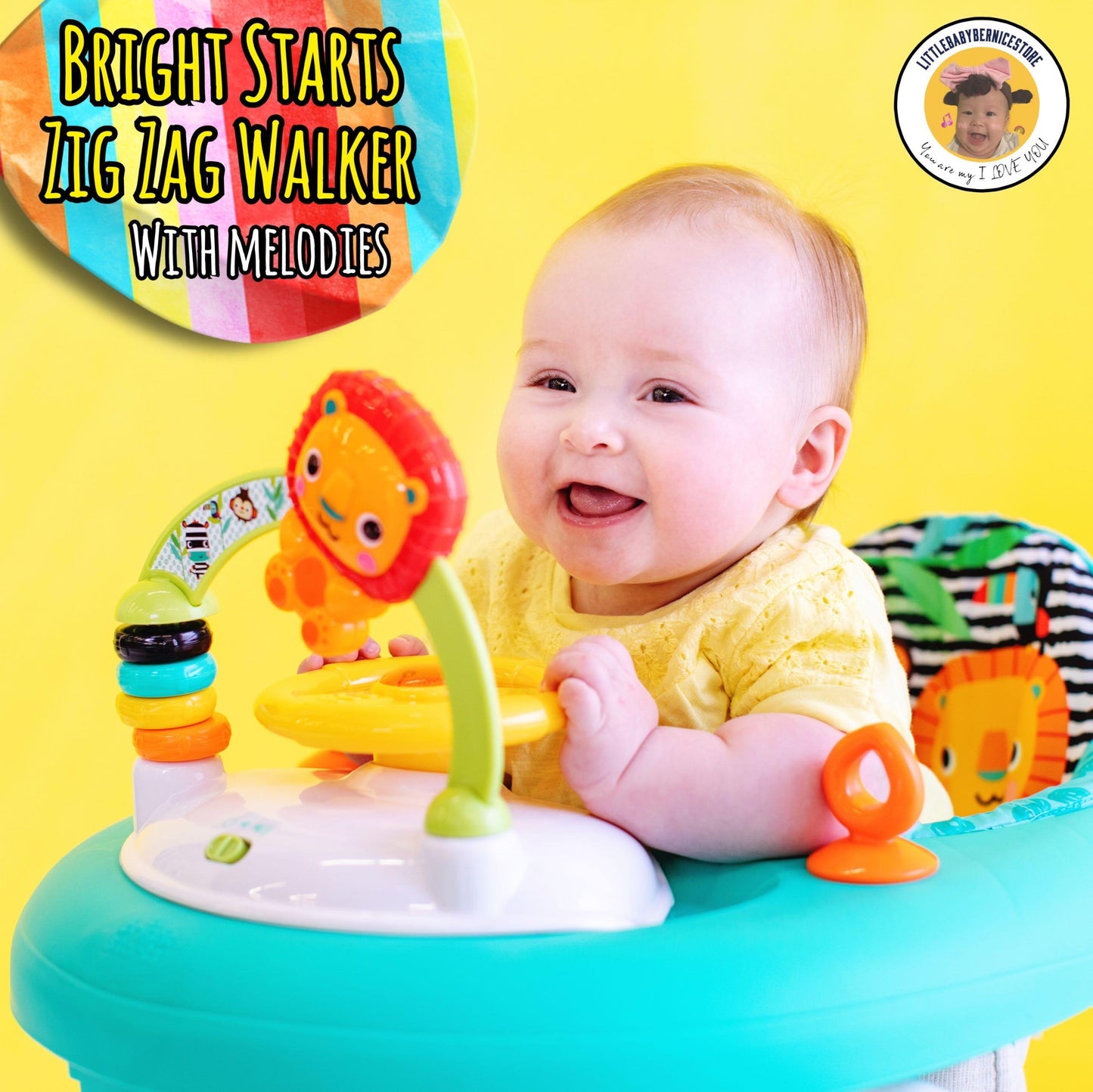 BRIGHTSTARTS ZIG ZAG WALKER