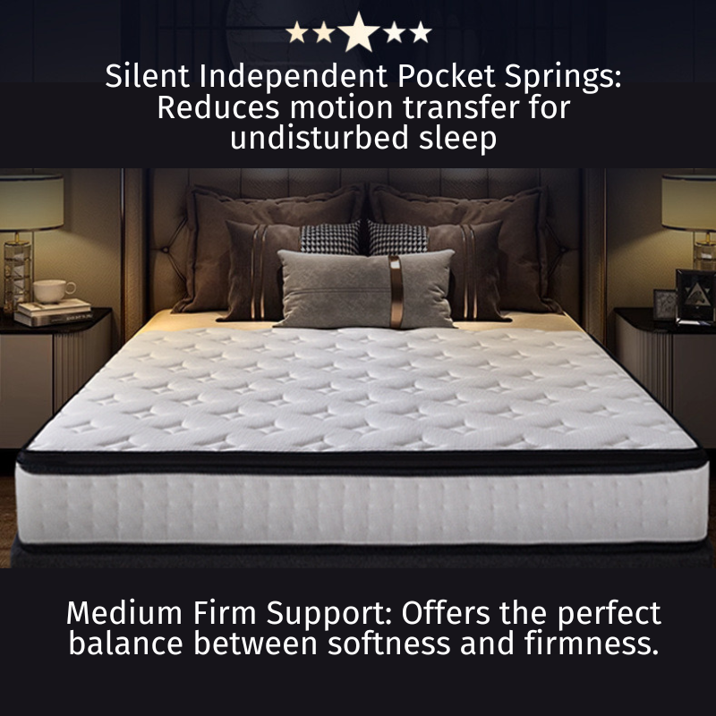 Hotel-Grade Pocket Spring Mattress - 9 Layer Comfort & Durability