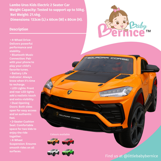 Lambo Urus Kids Electric Car 2 Seater