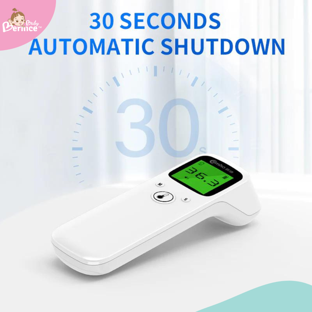 2 in 1 Infrared Forehead Dual Thermometer + Ear Baby and Adults Thermometer with Fever Alarm, LCD Display, and Memory Function