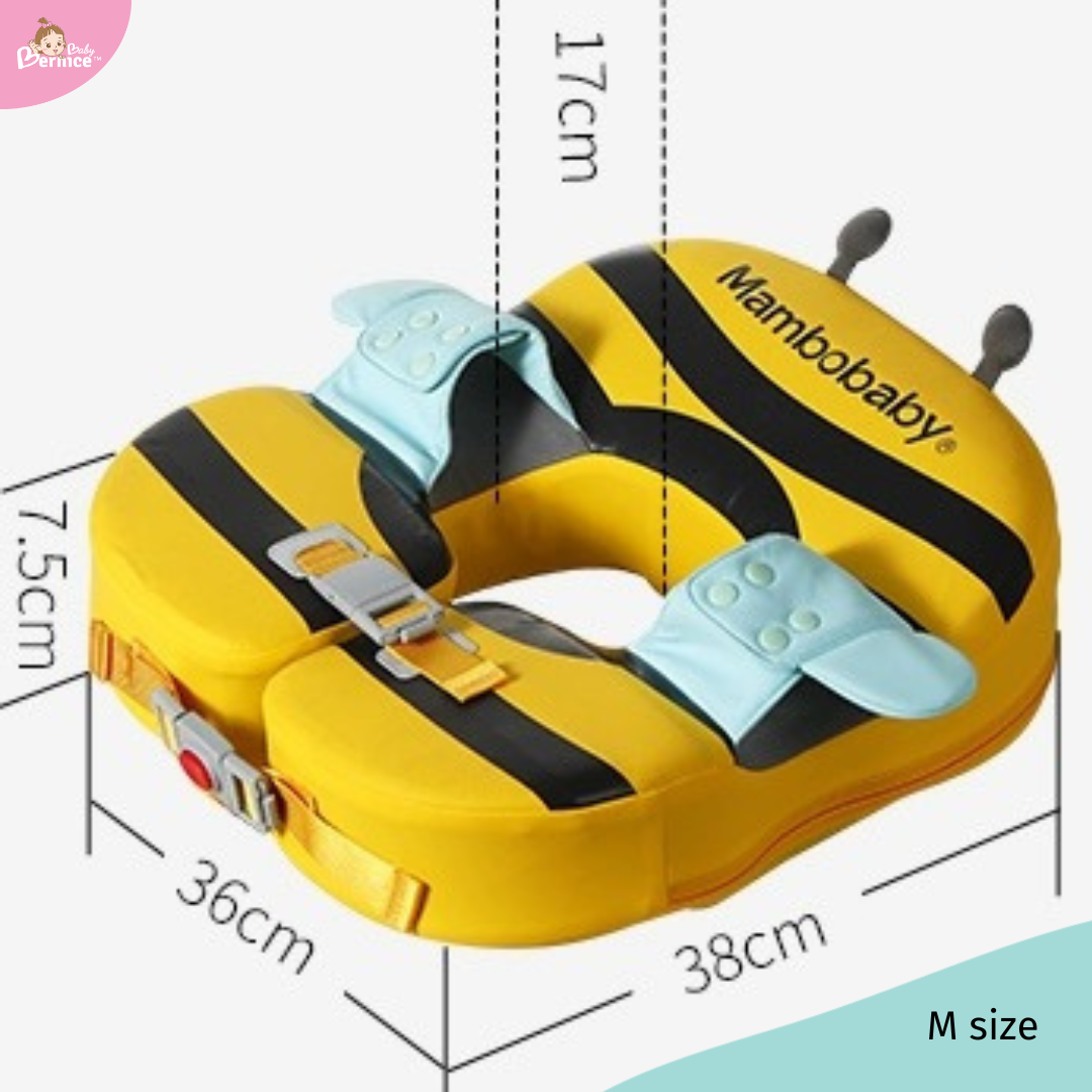 Mambobaby Non-inflatable Baby Swim Float Swimming Float Swim Trainer + Sun Canopy