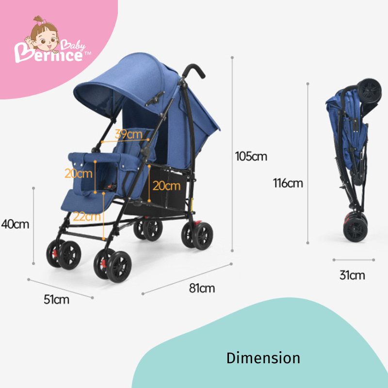 LittleBabyBernice Compact Twin Stroller: Ultimate Convenience and Comfort for Your Little Ones