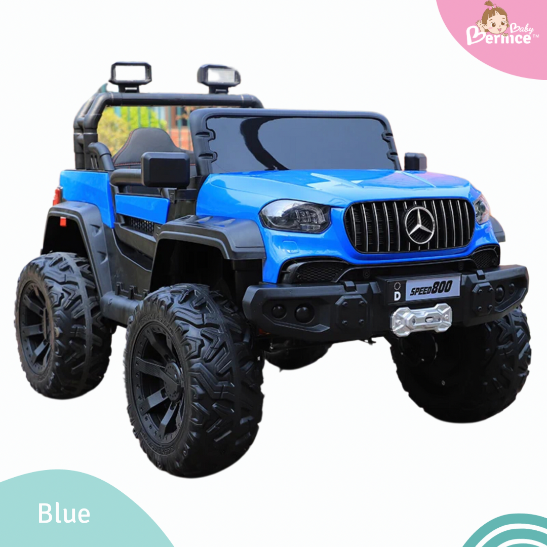 Mercs Jeep Kids Electric Car – Self-Drive or Remote Control 2 Seater