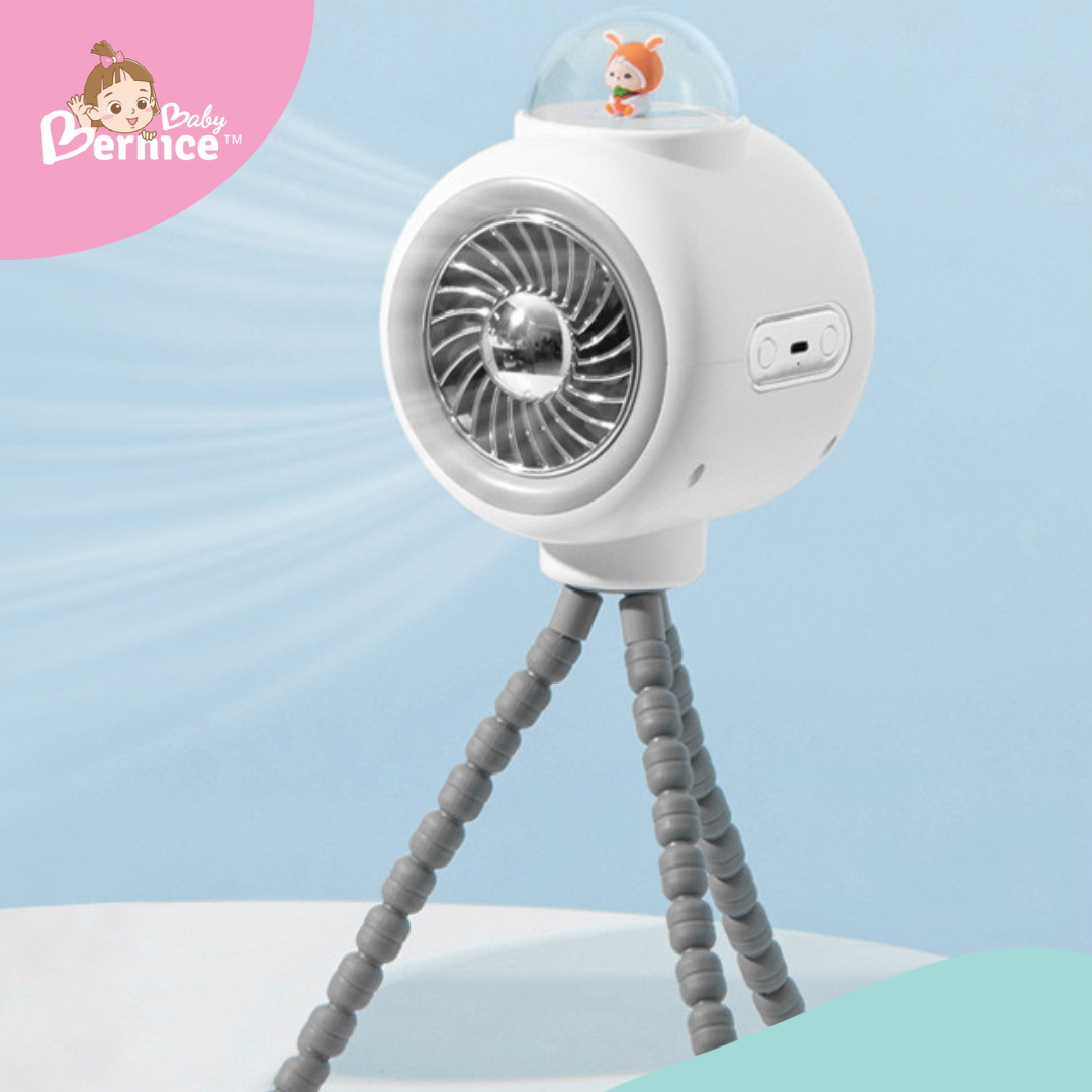 [SG INSTOCK] Rotating Fan 3600mah 3 Fan Speed