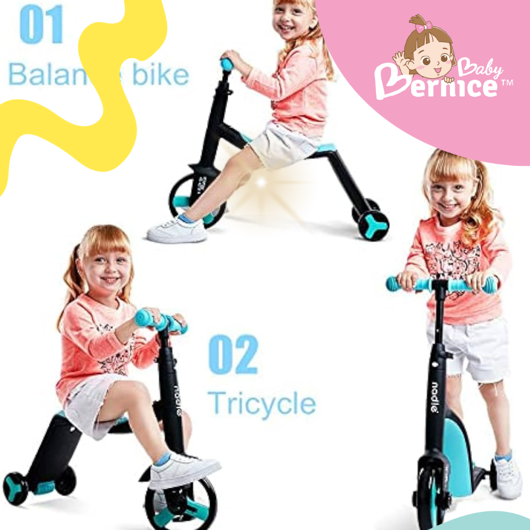 Nadle 3-in-1 Kids Scooter, Tricycle, and Balance Bike