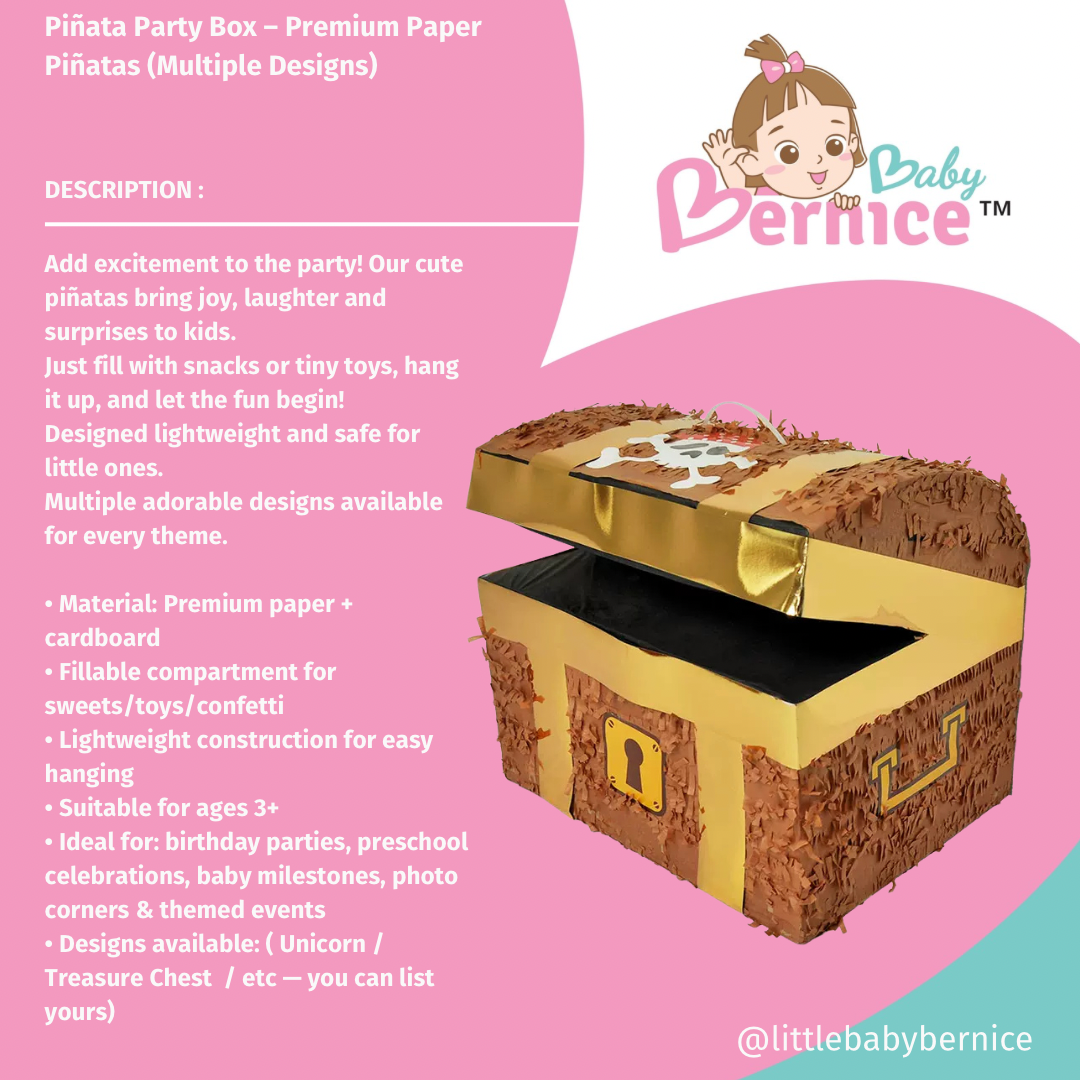 Kids Party Pinata - Fillable Candy & Toy Surprise | Birthday Celebration Game, Premium Paper