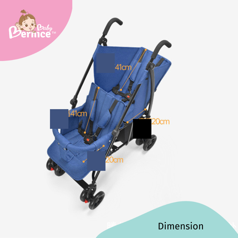 LittleBabyBernice Compact Twin Stroller: Ultimate Convenience and Comfort for Your Little Ones